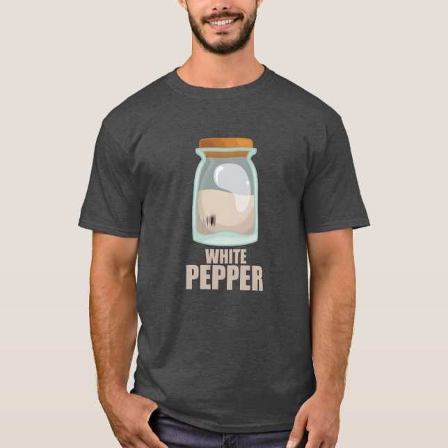 Camiseta Tempero de Pimenta Branca Sabor Comida Culinária m (Frente)