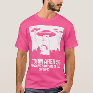 Camiseta Tempestade Área 51 Eles Não Podem Parar Todos Nós 