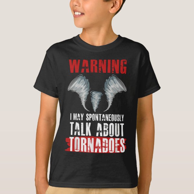 Camiseta Tempestade Chaser Funny Tornado Twister Citação de (Frente)