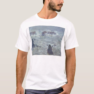 Camiseta Tempestade de Claude Monet , fora da costa do