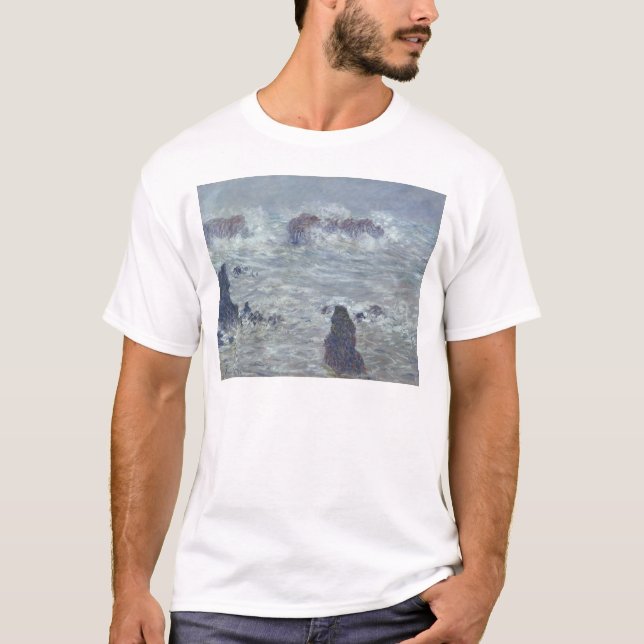 Camiseta Tempestade de Claude Monet |, fora da costa do (Frente)