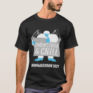 Camiseta Tempestade de neve e frio Grande Snowmageddon 2021