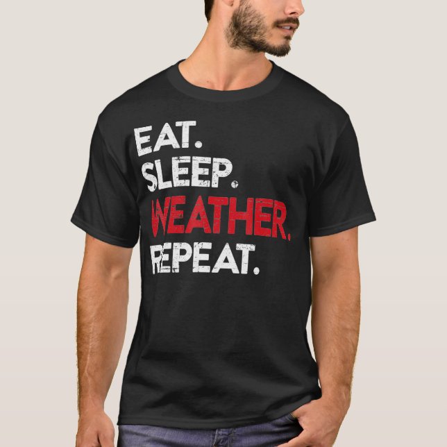 Camiseta Tempestade do Homem de Meteorologia Chaser Tornado (Frente)