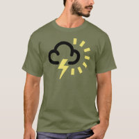 Tempestade do trovão: Símbolo retro da previsão de