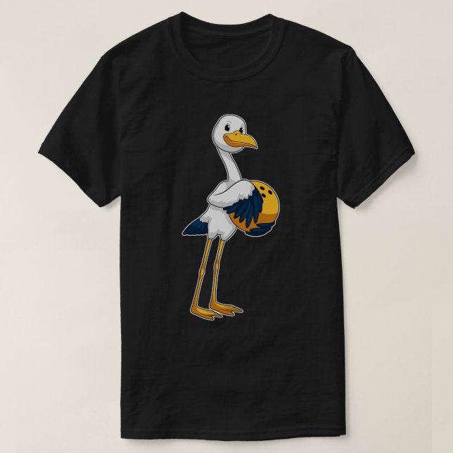 Camiseta Tempestade em Boliche com Bola de boliche (Frente do Design)