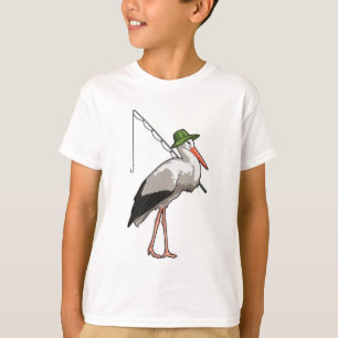 Camiseta Tempestade na pesca com vara de pesca