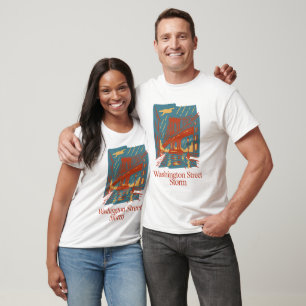 Camiseta Tempestade na Washington Street Arte do Brooklyn