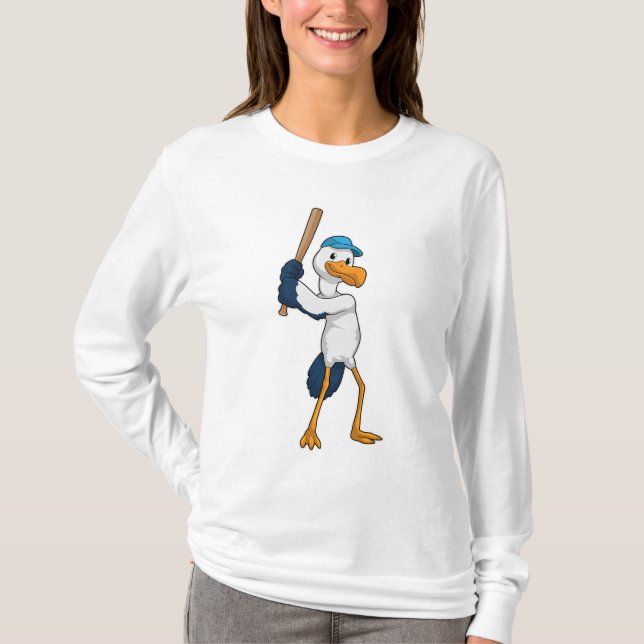 Camiseta Tempestade no Baseball com Baco de Baseball (Frente)