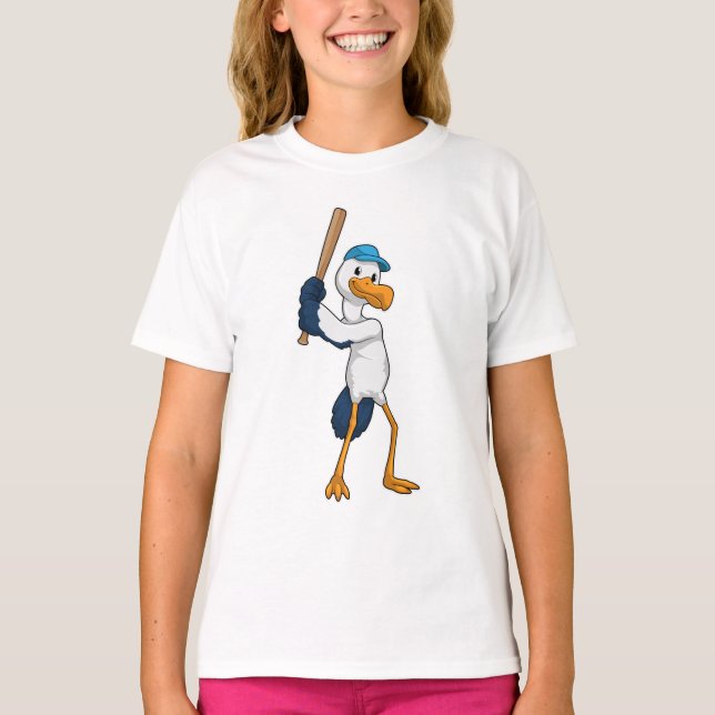 Camiseta Tempestade no Baseball com Baco de Baseball (Frente)