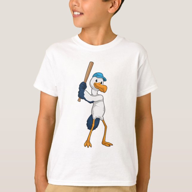 Camiseta Tempestade no Baseball com Baco de Baseball (Frente)