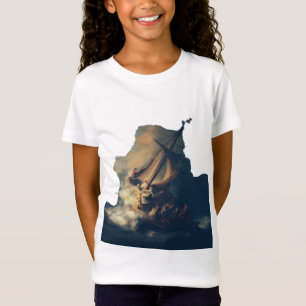 Camiseta Tempestade no Mar da Galileia por Rembrandt Arte