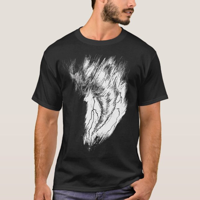 Camiseta Tempestade perseguindo meteorologista Tornado (Frente)
