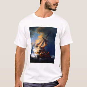 Camiseta Tempestade Rembrandt no Mar da Galileia