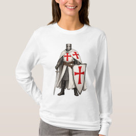 Camiseta Templar Knight Crusader Women's Long Sleeve Tee