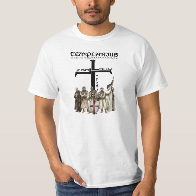Camiseta Templário ego Sum Templarius Shirt Nr. 1015122013 (Frente)