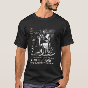 Camiseta Templário Sou Uma Criança De Deus Um Guerreiro De