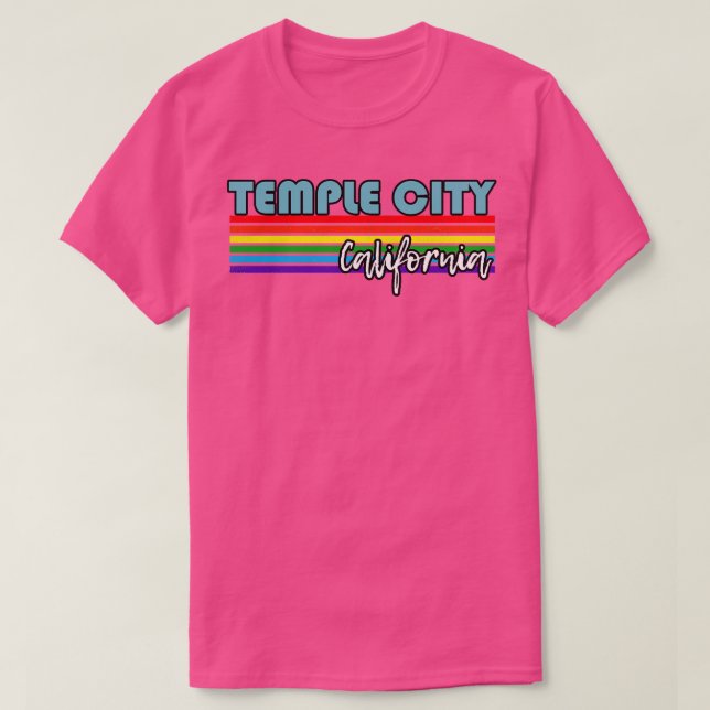 Camiseta Temple City California Pride Temple City LGBT Gif (Frente do Design)