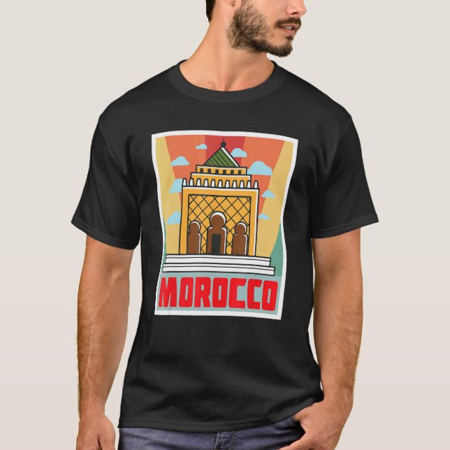 Camiseta Temple Morocco African Souvenir Moroccans Gibralta (Frente)