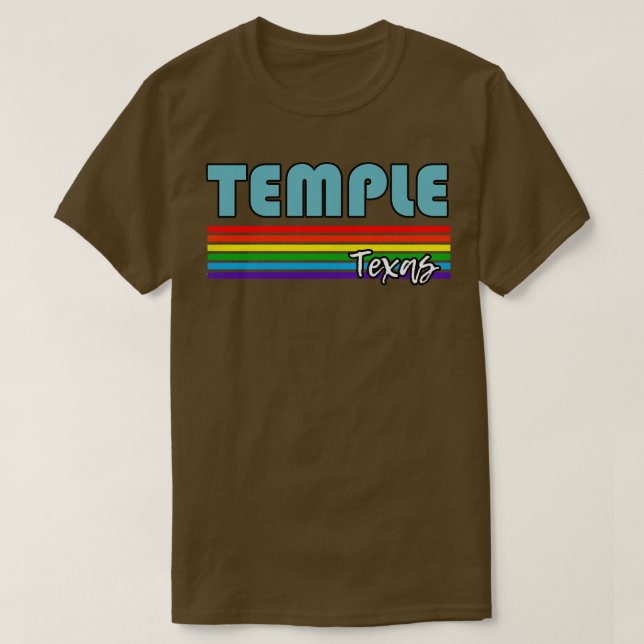 Camiseta Temple Texas Pride Temple LGBT Gift LGBTQ (Frente do Design)