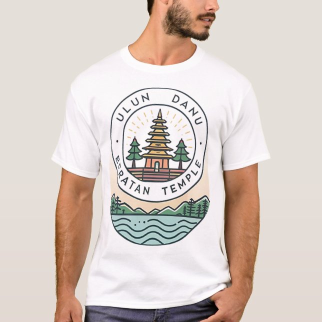Camiseta Templo Bali Ulun Danu Beratan (Frente)