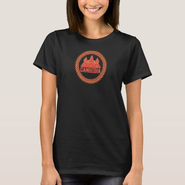 Camiseta Templo de Angkor Wat no Camboja (Frente)