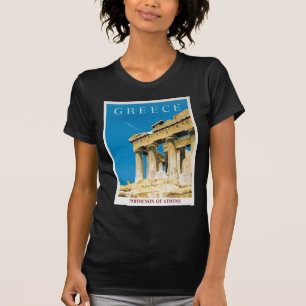 Camiseta Templo de Partenon da Grécia de Atenas viagens vin