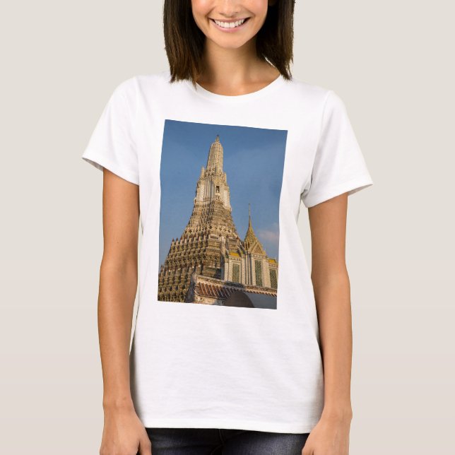 Camiseta Templo de Wat Arun em Bangkok, Tailândia (Frente)