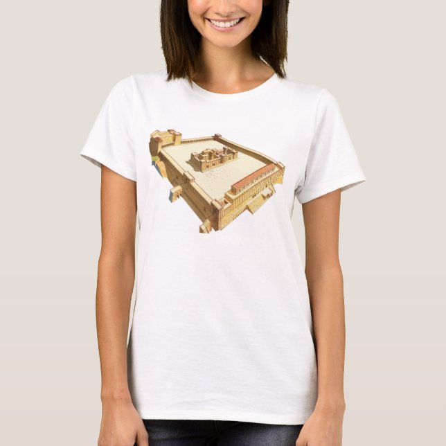 Camiseta Templo em Jerusalem. O templo de Herod (Frente)