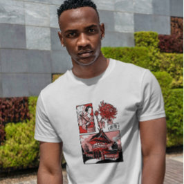 Camiseta Templo Japonês Geisha