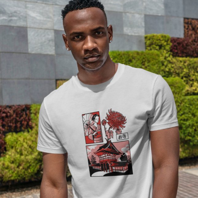 Camiseta Templo Japonês Geisha (Criador carregado)