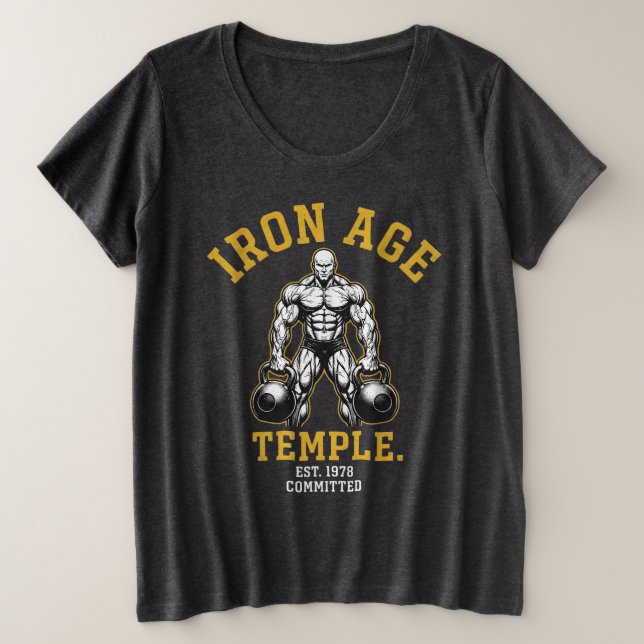 Camiseta Templo Ron Age Est 1978 Comprometido | Ginásio Vin (Frente do Design)