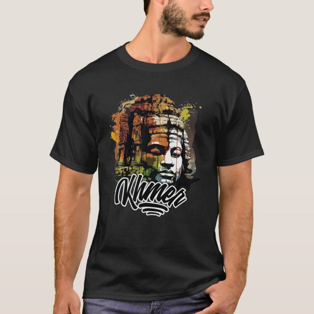 Camiseta Templo tradicional de Bayon, de Khmer cambojano an (Frente)