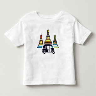 Camiseta Templos Tailandeses E Tuk Tuks