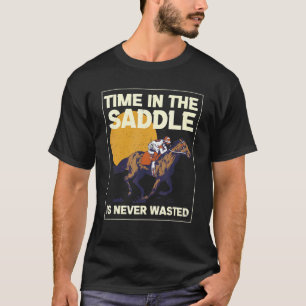 Camiseta Tempo A Sela Nunca é Desperdiçada Sela Equestre 
