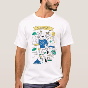 Camiseta Tempo de Aventura   "Algebraic" Finn Sketch