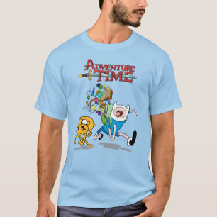 Camiseta Tempo de Aventura   Arte de risco da Finn