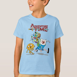 Camiseta Tempo de Aventura   Arte de risco da Finn