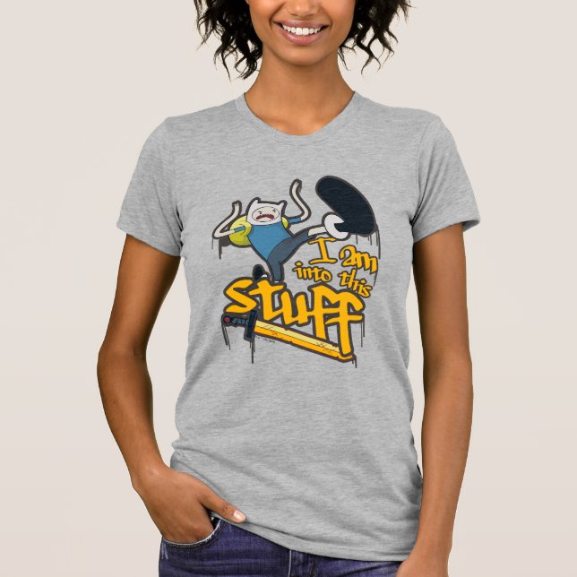 Camiseta Tempo de Aventura | Finn "I Am In This Stuff" (Est (Frente)