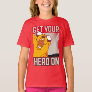 Camiseta Tempo de Aventura Jake "Coloque Seu Herói"
