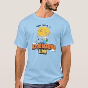 Camiseta Tempo de Aventura Jake Flutuando Com Finn