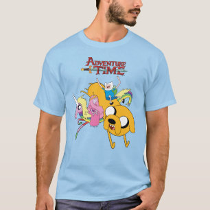 Camiseta Tempo de Aventura   Senhora, Bublegum, Finn e Jake