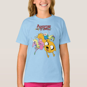 Camiseta Tempo de Aventura   Senhora, Bublegum, Finn e Jake
