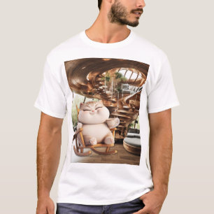 Camiseta Tempo De Café Gordo E Sassado