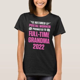 Camiseta Tempo de Cheio do Empregado Postal Aposentado Vovó