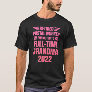 Camiseta Tempo de Cheio do Empregado Postal Aposentado Vovó
