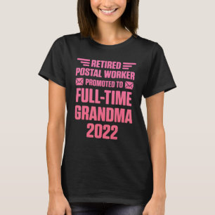 Camiseta Tempo de Cheio do Empregado Postal Aposentado Vovó