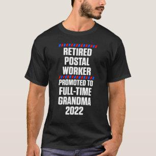 Camiseta Tempo de Cheio do Empregado Postal Aposentado Vovó