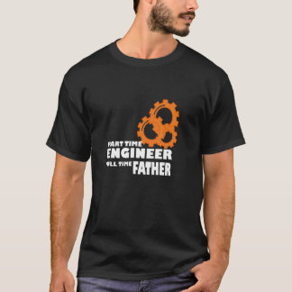 Camiseta Tempo de Cheio do Engenheiro de Parte do Mens Prog