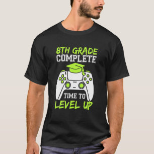 Camiseta Tempo de Conclusão do 8º Grau para Nivelar o Gradu