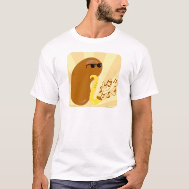 Camiseta Tempo de Diversão de Cartoon de Bean de Fruta Musi (Frente)